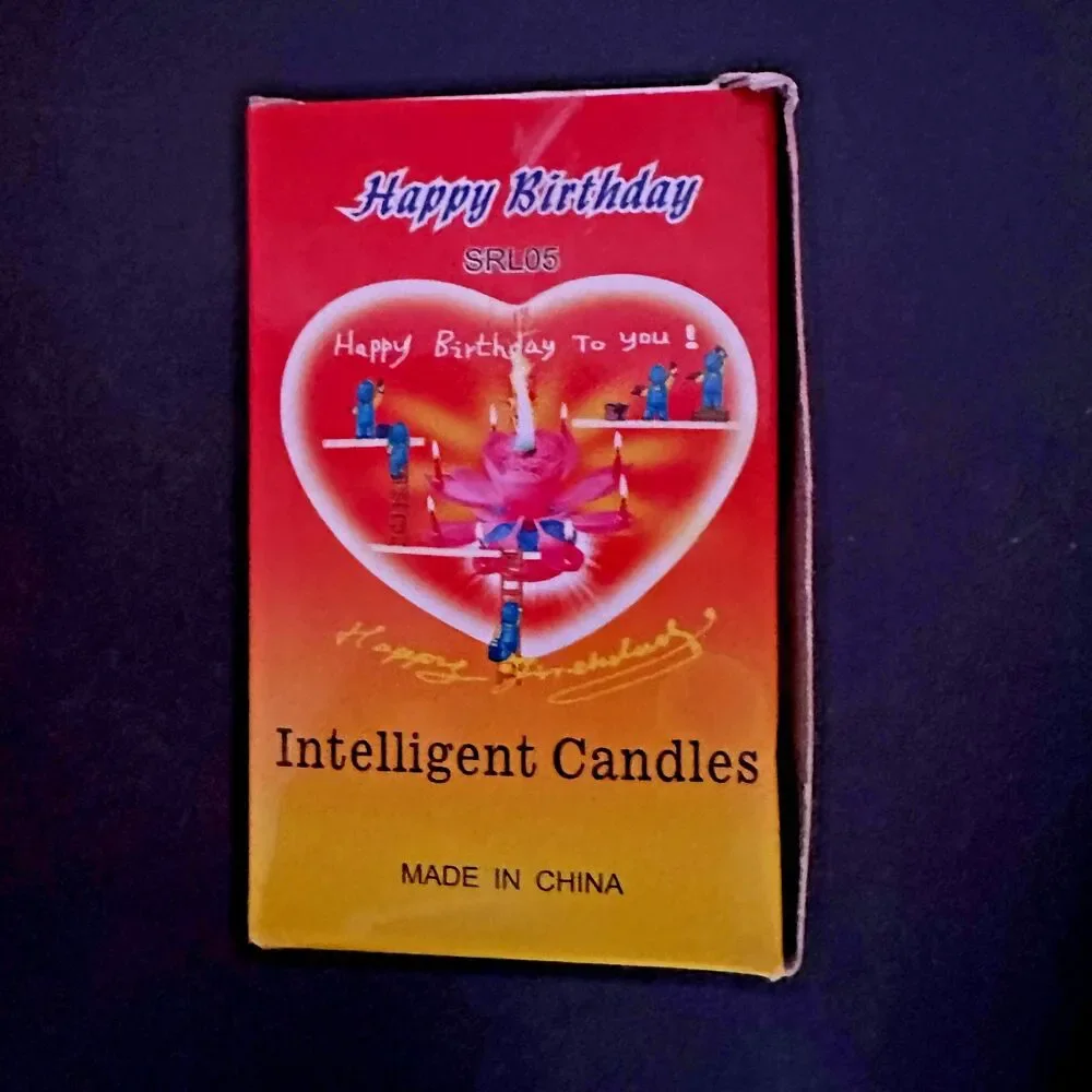 Happy Birthday Musical Intelligent Candles New Party Cake Topper